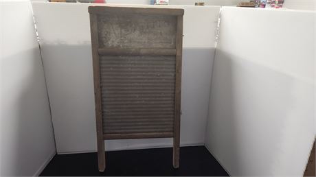 Vintage Wood Wash Board Made By National Washboard Co.