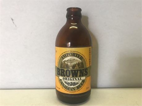 Imported Brown's Original Canadian Beer Bottle