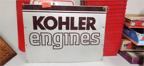 Metal Kohler Engine sign