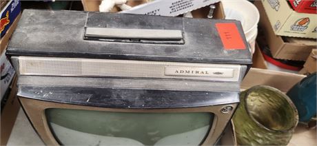 Admiral Vintage Television. NOT TESTED