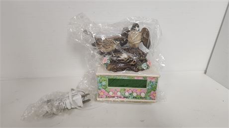 Vintage Bird Alarm Clock, NOT TESTED