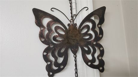 Vintage Metal Butterfly Windchime