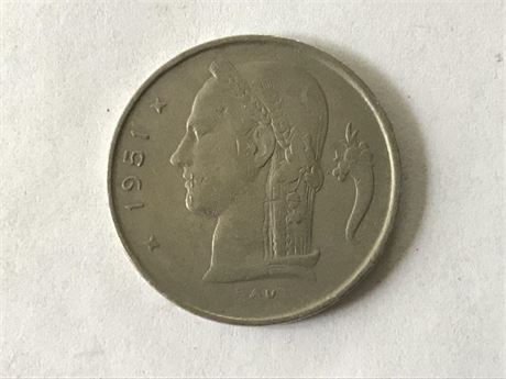 1951 Belgium 1 Franc
