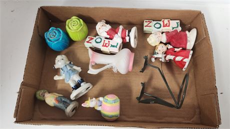 Lot of salt and pepper shakers