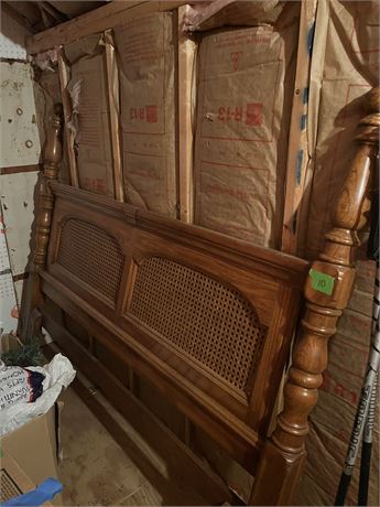 Vintage Cane Bed Frame
