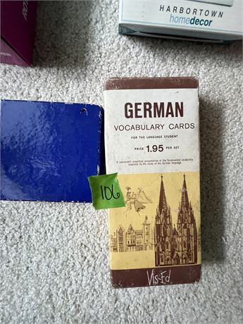 German Vocabulary Cards, Pins