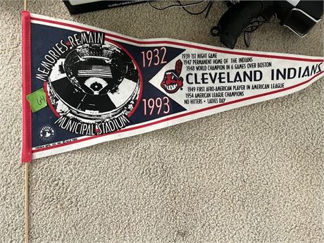 Vintage Cleveland Indians Flag