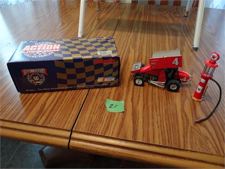 Nascar Car and Gas Pump Model