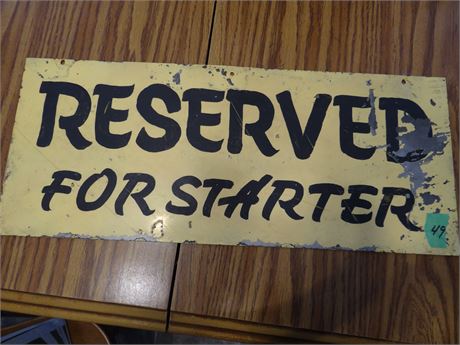 Vintage Metal Sign