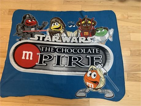 Star Wars M & M Fleece Throw Blanket The Chocolate Mpire 60 in x 50 in