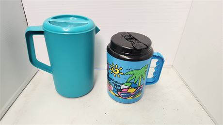 Large Travel Mug & Pitcher