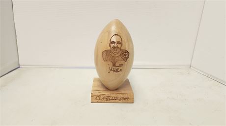 Class Of 2002 John Stallworth Wood Football Statue