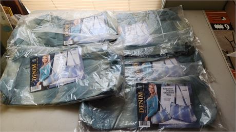 Denim shoulder bags