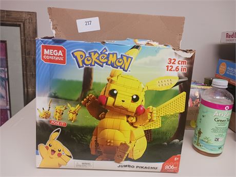 Mega Construx Jumbo Pikachu Building Set. Has Been Built And Has All The Pieces