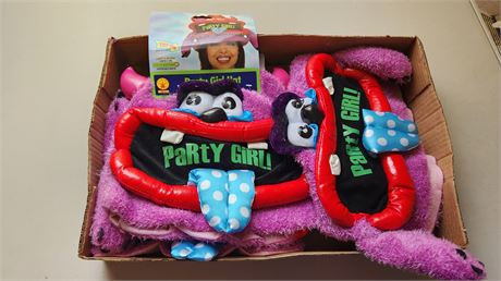 3 Party Girl Hats  NEW