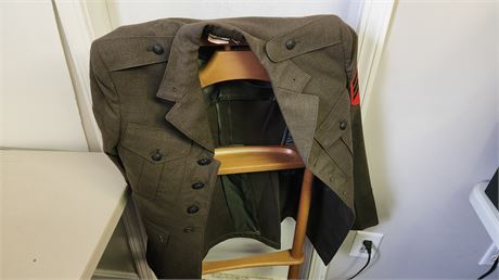 Wool Military Jacket. Size 35S