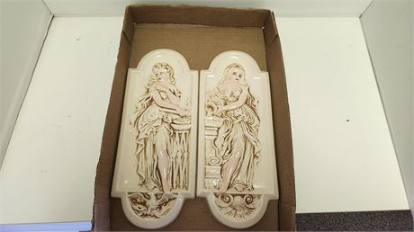 Set Of Vintage Wall Plaques