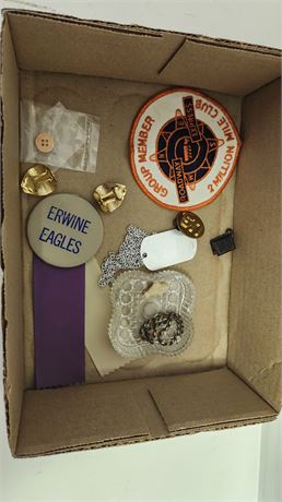 Sterling Silver Bracelet & Miscellaneous collectable Items