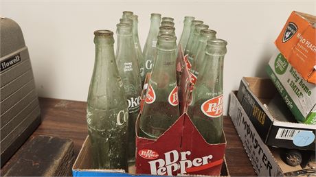 Vintage Glass Pop Bottles