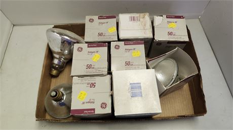 Lot of halogen bulbs, untested