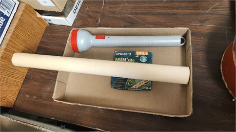 Vintage Flashlight & JFK Picture & Misc.