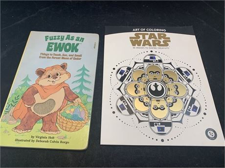 Vintage Star Wars Coloring Book R2D2 Ewoks Reading Book
