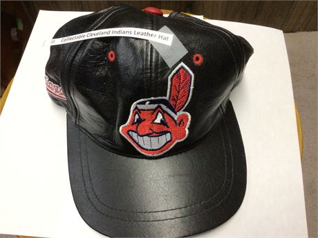 Collectable Cleveland Indians Leather Hat
