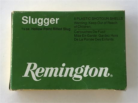 Box of 20 Gauge Remington Slugs