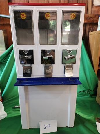 3 slot quarter machine (no lock)