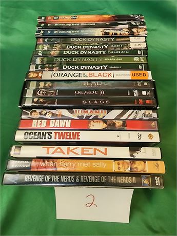 Flat of DVD's