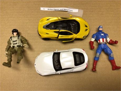 Action Figures and Metal Cars