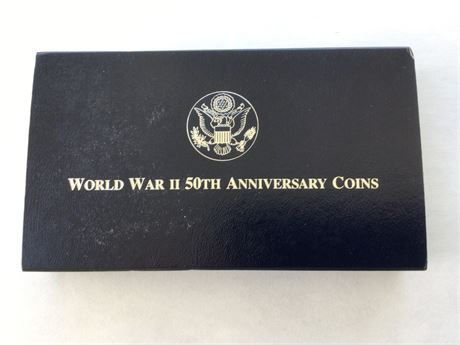 Uncirculated WW II Memorial Coin Set - See Description below