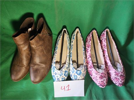 3 pair new womens shoes size 8