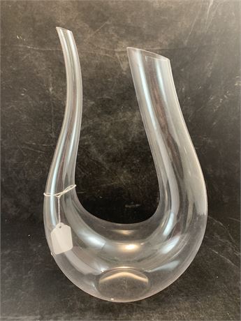 Double Mouth Clear Glass Wine Decanter