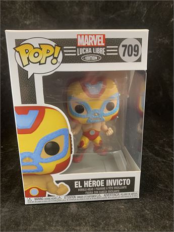 Funko Pop 709 Marvel Lucha Libre Edition El Heroe Invivto Figure Collectible NEW