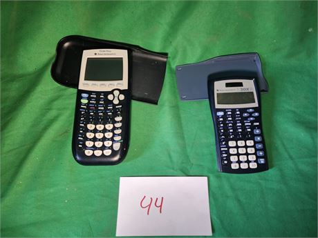 2 Texas instruments calculators