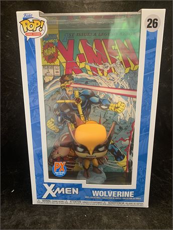 Funko Pop 26 Marvel Comics X-men Wolverine Figure Collectible Wth Comic Book NEW
