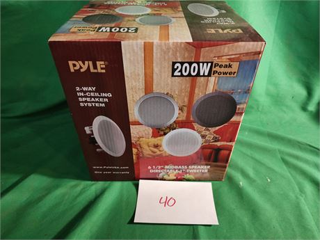 New in Box pair of Pyle wall or ceiling speakers