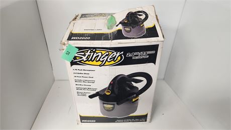 Stinger 2.0 Gallon  Wet/Dry Vac. NOT TESTED
