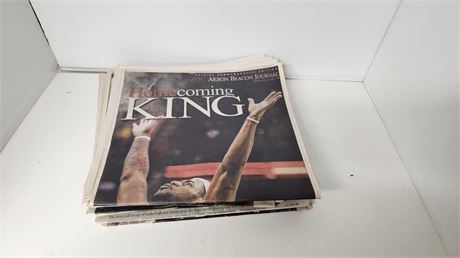 Lebron James Various Newspaper Articles
