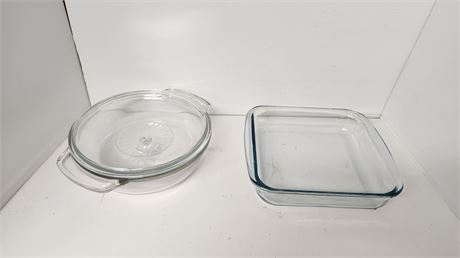 2 Glass Baking Dishes
