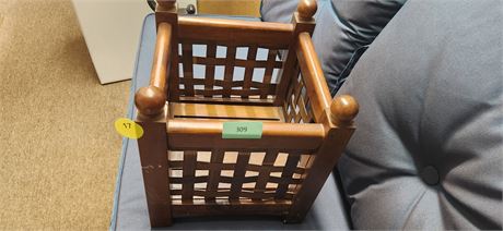 Small Wood Decorative Flower Pot Holder