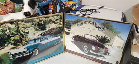 2 Framed Car Pictures