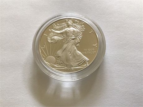 Uncirculated 2017 American Silver Eagle 99.9% Silver