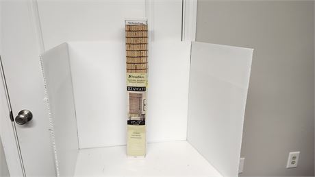 New Bamboo Roman Shade. Size 27" x 72"