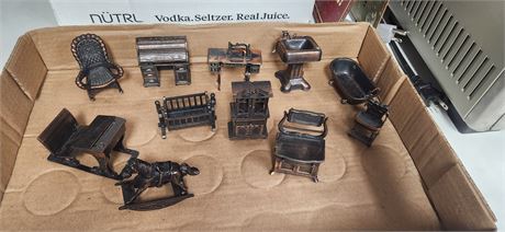 Vintage Wrought Iron Doll Furniture