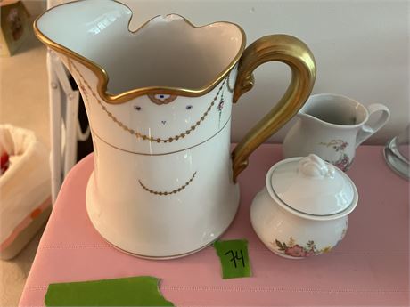 Vintage Pitcher, Dishes