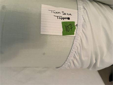 Twin Foam Mattress Topper