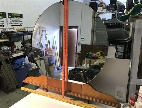Vintage Round Dresser Mirror