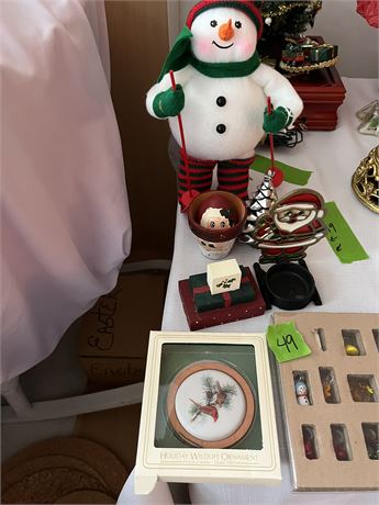 Christmas Decor, Miniature Glass Ornaments